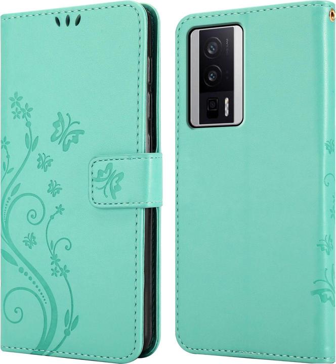 Produktbild Cadorabo Hülle für Xiaomi Poco F5 Pro mit Blumen Muster (Xiaomi Poco F5 Pro)