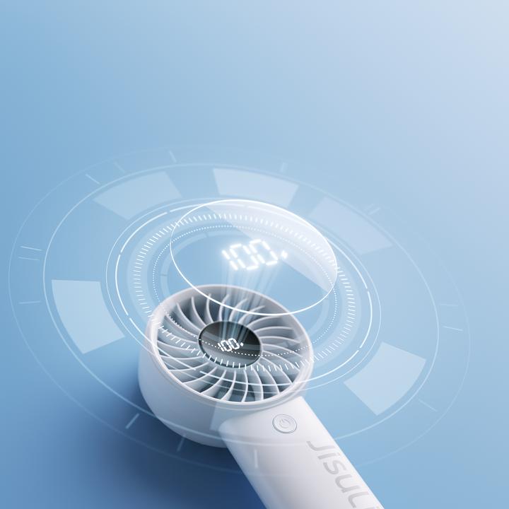 Actual product image Jisulife Handheld Fan Life4 (3600mAh) white