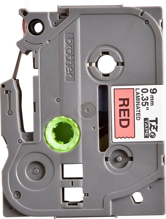 Actual product image Brother Tze-421 (0.90 cm, Red, Black)