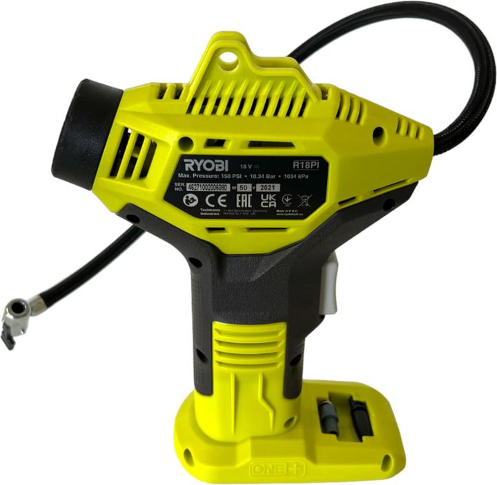 Produktbild Ryobi R18PI-115 Akku Handkompressor 18 V 10,3 bar + 1x Akku 1,5 Ah + Ladegerät (10.30 Bar)