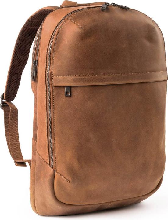 Produktbild Accezz Leather Laptop rugzak 16 inch - Cognac