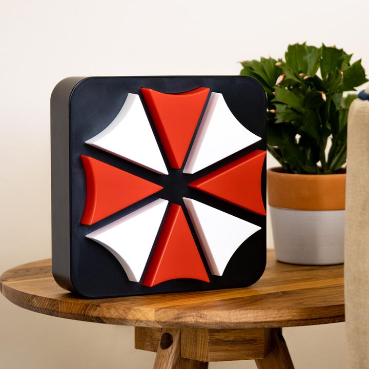 Actual product image Numskull Resident Evil Umbrella Corporation - 3D wall light
