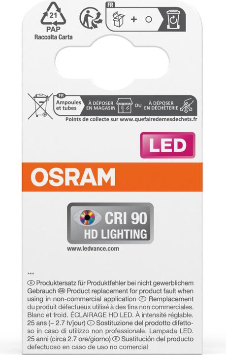 Actual product image Osram Superstar (GU10, 3.40 W, 230 lm, 1 x, G)