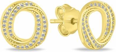 Image du produit Brilio Silver - Boucles d'oreilles en argent étincelant avec zircons EA1051WP
