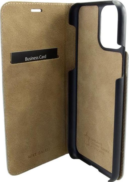 Actual product image Mike Galeli Book cover genuine leather Marc light grey (Apple iPhone 11 Pro)