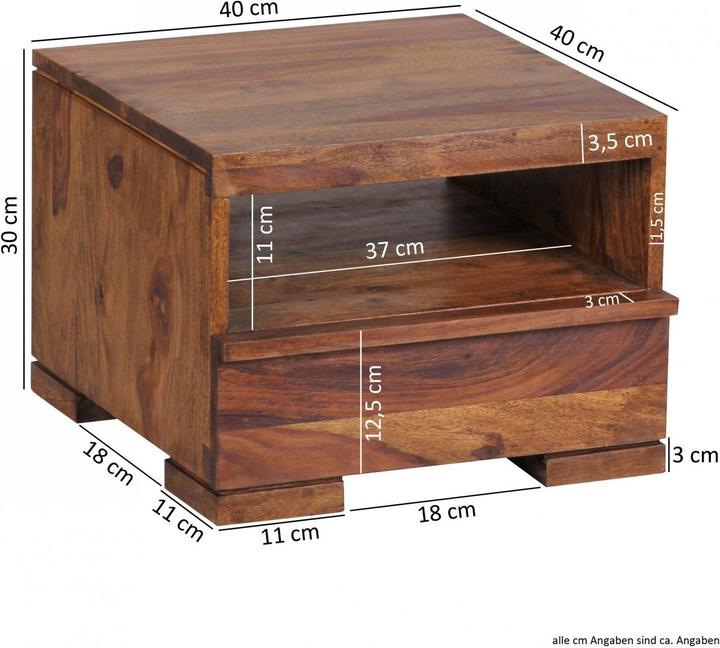 Actual product image Wohnling Mumbai (40 x 40 x 30 cm)