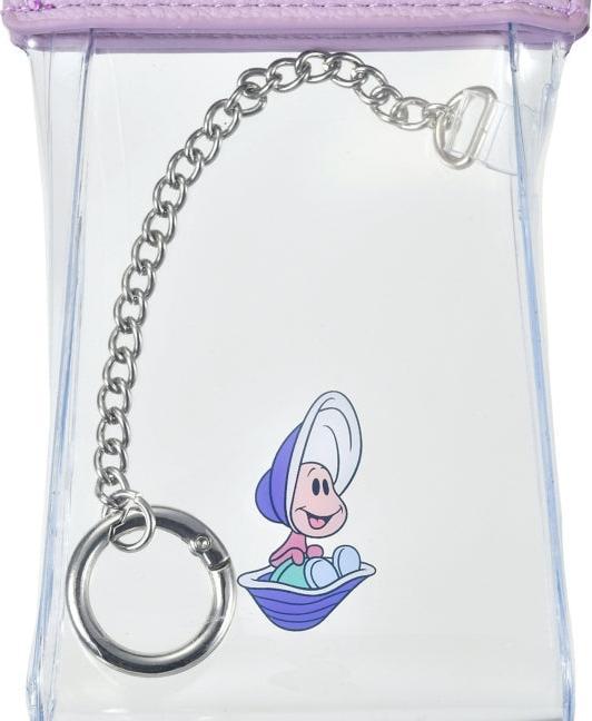 Actual product image Disney Young Oyster with carabiner Clear Spring Mouth - Cosmetic bag