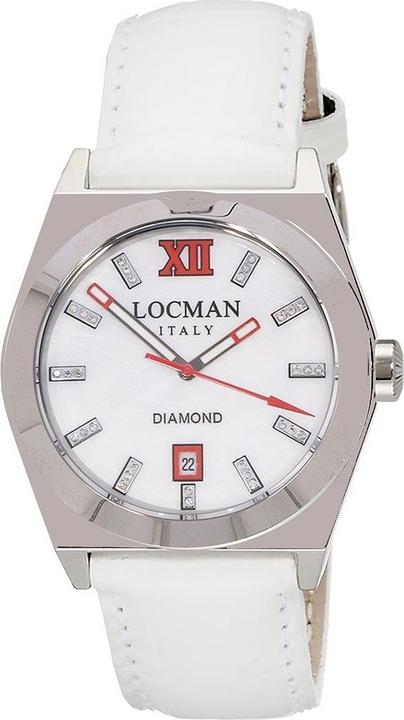 Actual product image Locman Italy Ladies' Watch Stealth with Diamonds White Ref. 0203 (Analogue wristwatch, 38 mm)