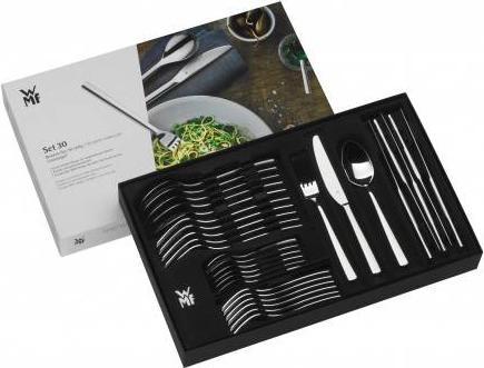 Produktbild WMF Besteck Besteckset 6 Personen Atria 30tlg Monobloc-Messer Edelstahl poliert (30 Stück, Besteck Set)