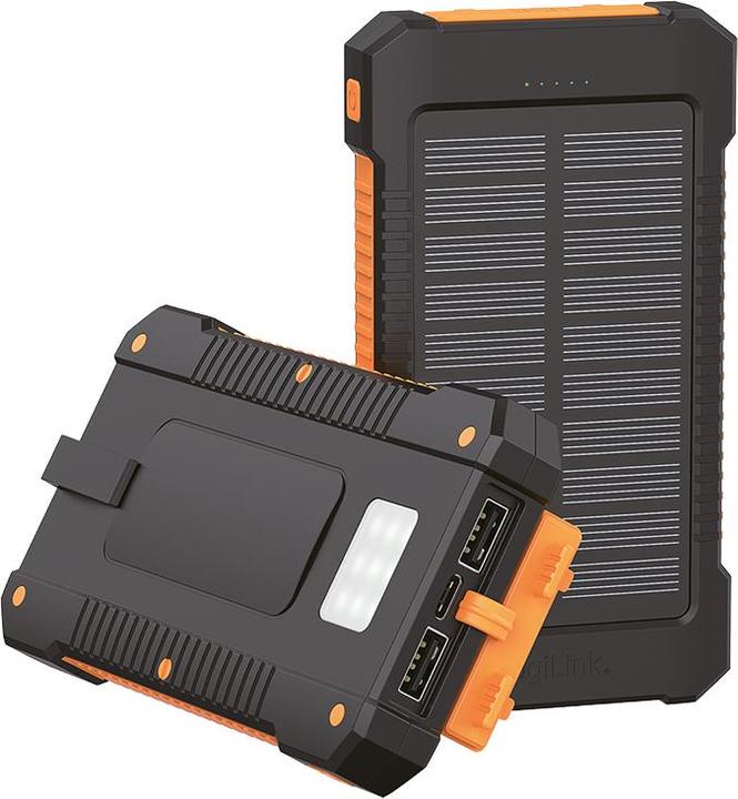 Actual product image LogiLink Solar-Powerbank (6000 mAh, 12 W)
