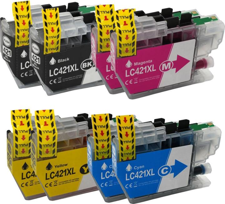 Actual product image Hermex Compatible ink cartridge XL for Brother DCP-J1050DW (M, Y, FC, C)