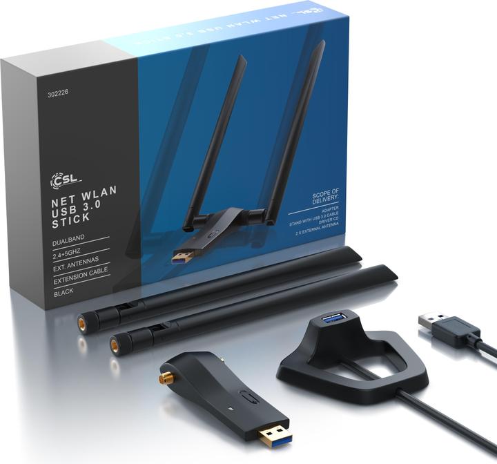 Actual product image CSL AC1200 WLAN Adapter USB 3.0 (USB 3.0)