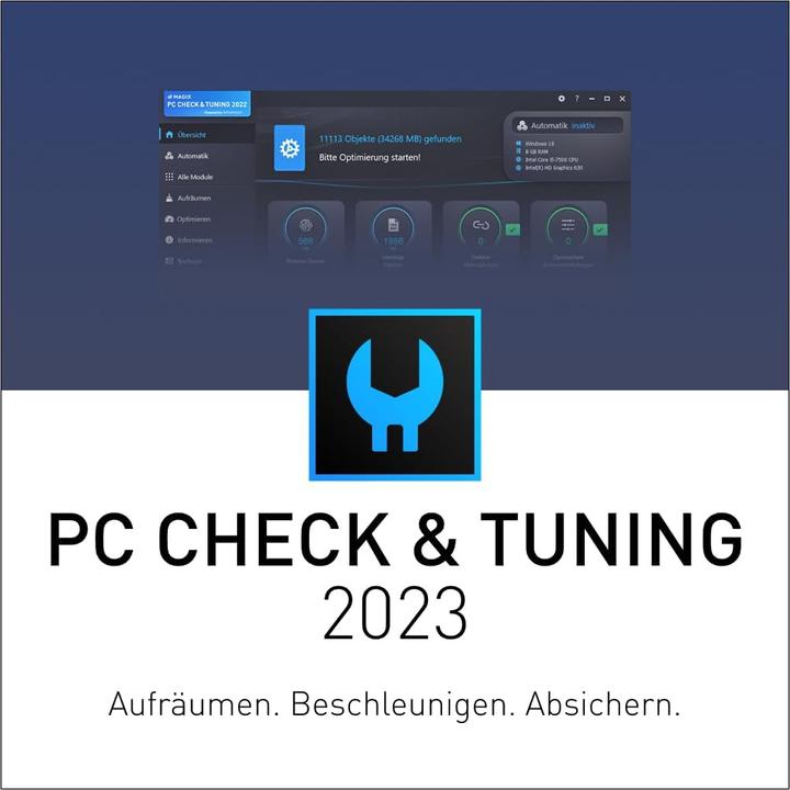 Actual product image Magix PC Check & Tuning 2023 Download Code (1 User, 1 Devices/Users, unlimited)
