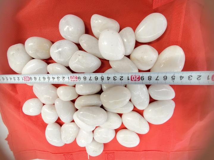 Produktbild Aquagart 140kg Polierter Kiesel Flusskiesel Kieselsteine Gartenkies Zierkies weiss (30 x 30 x 20 cm)