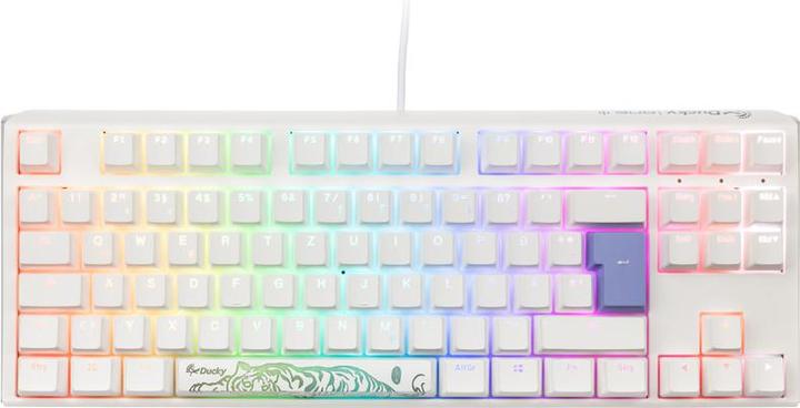 Productafbeelding Ducky One 3 Classic Pure White TKL Gaming Keyboard, RGB LED - MX-Brown (NL, Bedraad)
