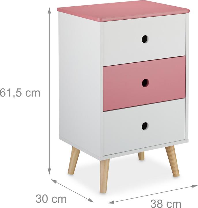 Actual product image Relaxdays Children's chest of drawers