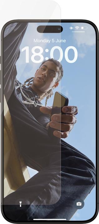 Actual product image PanzerGlass SAFE. Screen Protector iPhone 2023 6.7 Pro Max Ultra-Wide Fit (1 Piece, Apple iPhone 15 Pro Max)