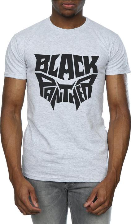 Immagine prodotto Maglietta Black Panther Uomo con emblema con parola (L)