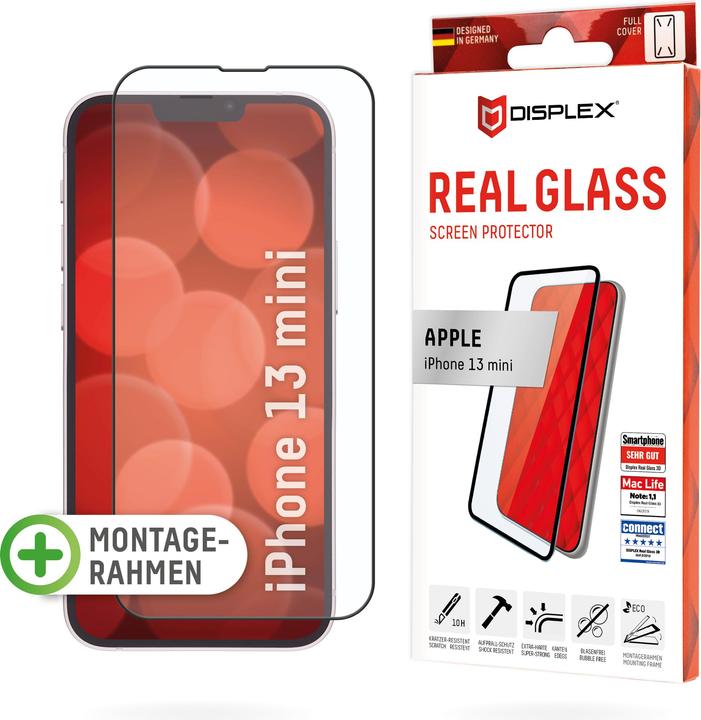 Image du produit Displex Real Glass, Full Cover Panzerglas (1 pièce(s), Apple iPhone 13 mini)