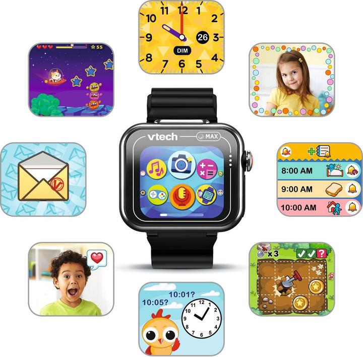 Actual product image VTech KidiZoom Smartwatch MAX noire