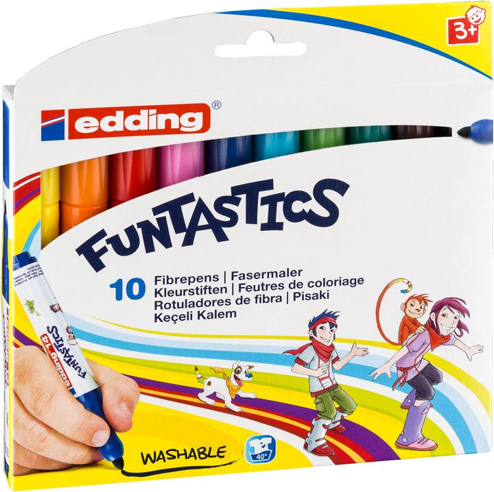 Produktbild Edding Fasermaler 14 Funtastics (Mehrfarbig, 10 x)