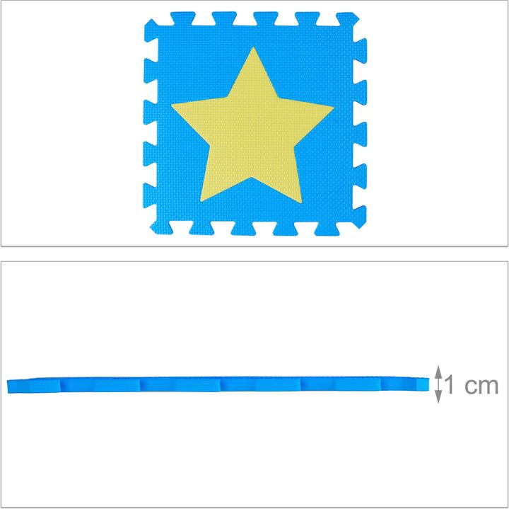 Produktbild Relaxdays Puzzlematte Sterne (32 x 32 x 1 cm)
