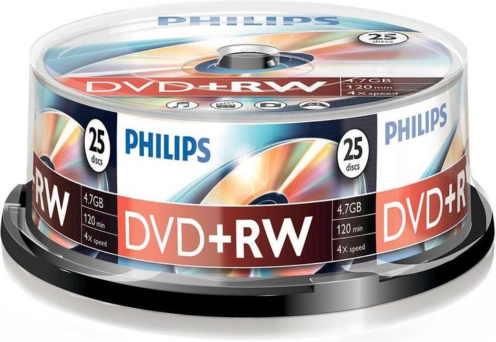 Actual product image Philips DVD+RW 4.7 GB (25 x)