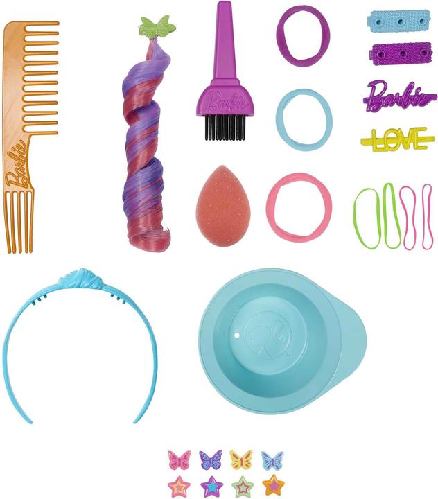 Actual product image Mattel Barbie Tete Coiffer Brune