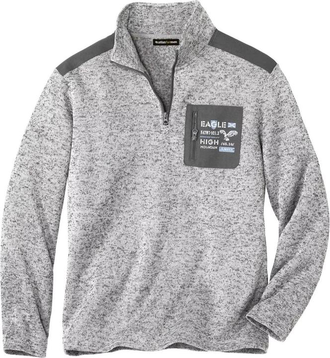 Actual product image Atlas For Men Mens Mottled Brushed Fleece Jumper (4XL)