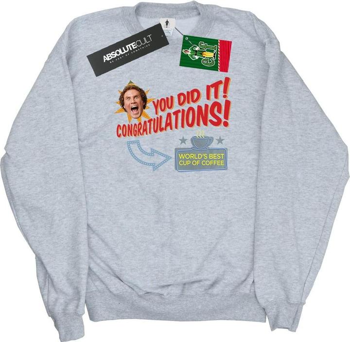 Elf World's Best Coffee Sweatshirt (XL)