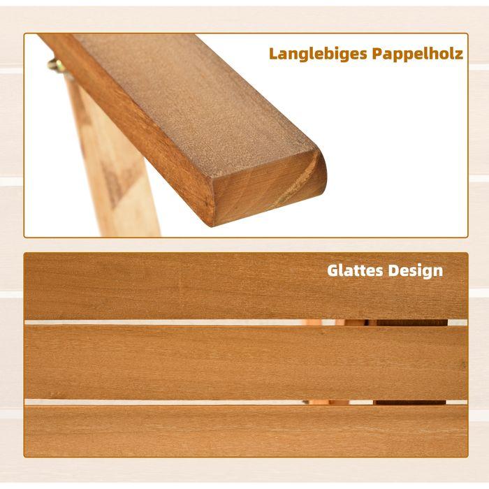 Produktbild Swisshandel24 Essgruppe Gartenmöbel 6 Personen Massivholz Natur Outdoor Terrasse (160 cm)