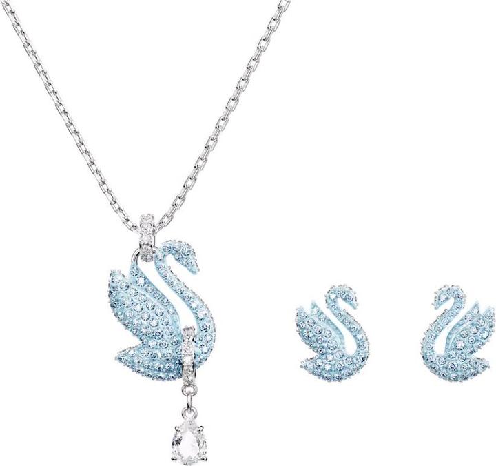 Swarovski Iconic Swan Set Schwan Blau (Swarovski Metall)