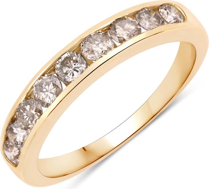 Produktbild Xen Ring mit 9 Diamanten 0,86 ct. 375 Gelbgold (54)