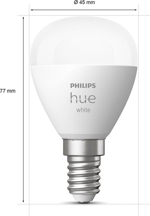 Produktbild Philips Hue White Luster BT (E14, 5.70 W, 470 lm, 1 x, G)