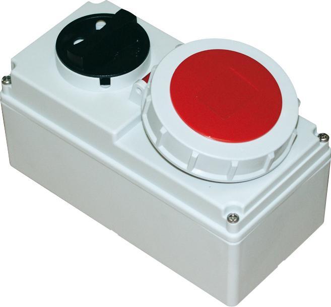 Actual product image PCE 61152-6 Switch-off wall socket 16A 5p 6h IP67