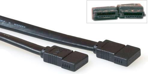 Actual product image eSATA 1m F F 1m eSATA eSATA Black SATA Cable