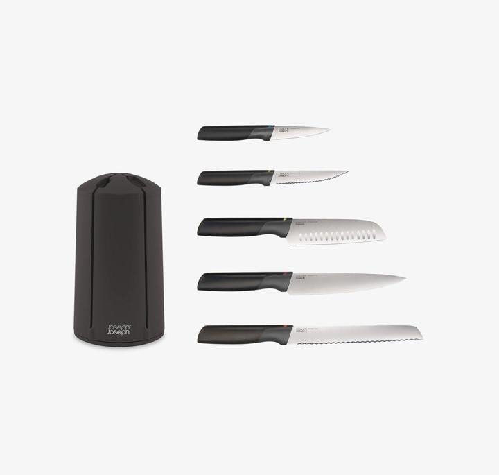 Actual product image Joseph Joseph Knife block 5-pcs. ELEVATE KARUSSELL Black