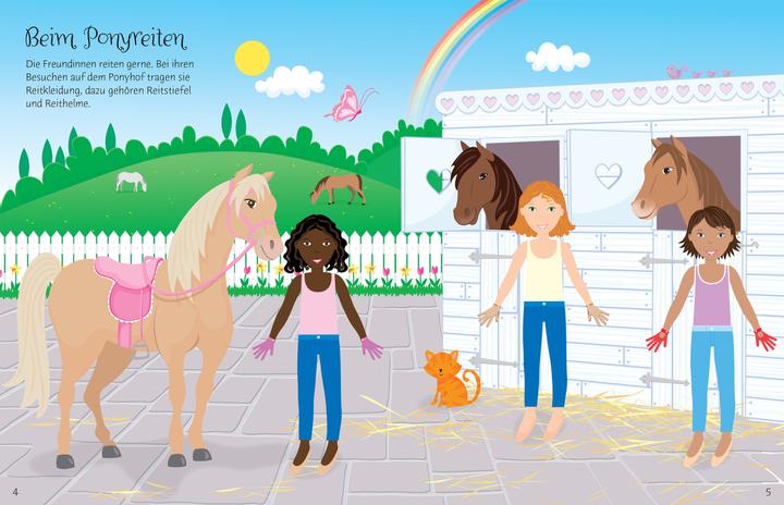 Produktbild Meine glitzernden Anziehpuppen-Stickerbücher mini: Im Ballett, Feen, Freundinnen und P