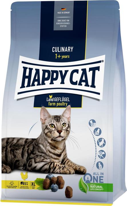 Actual product image Happy Cat Dry cat food Culinary Adult Poultry 1.3 kg (Adult, 1 pcs., 1300 g)
