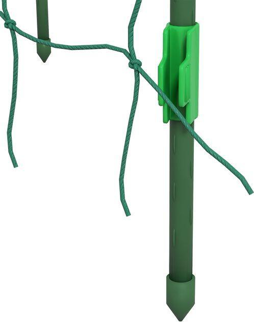 Actual product image Swisshandel24 Trellis, adjustable trellis, with net, for garden, balcony, steel, green, 43 x 182 x 183 cm (182 cm, 43 cm)