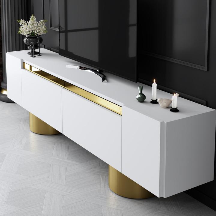 Image du produit Skye Decor Bohem Gold TV Stand (180 x 50 x 30 cm)
