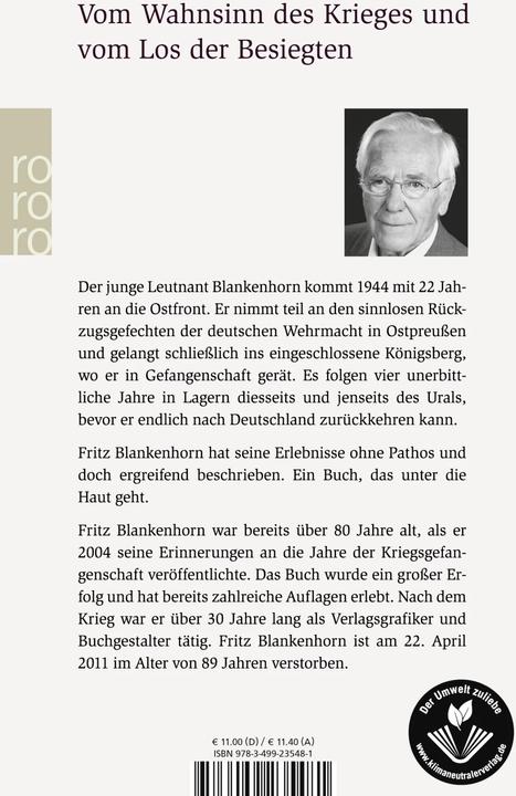 Immagine prodotto und fahr'n wir ohne Wiederkehr (Tedesco, Fritz Blankenhorn, 2004)