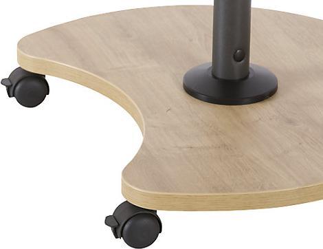 Actual product image Rocada NATURAL flip-chart, mobile, HxWxD 2000 x 690 x 620 mm, frame with wood finish