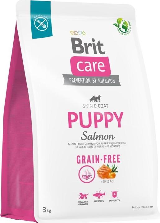 Actual product image Brit Dry food for puppies and young dogs of all breeds (4 weeks - 12 months). Care Dog Grain-Free (Puppy + kitten, 1 pcs., 3000 g)