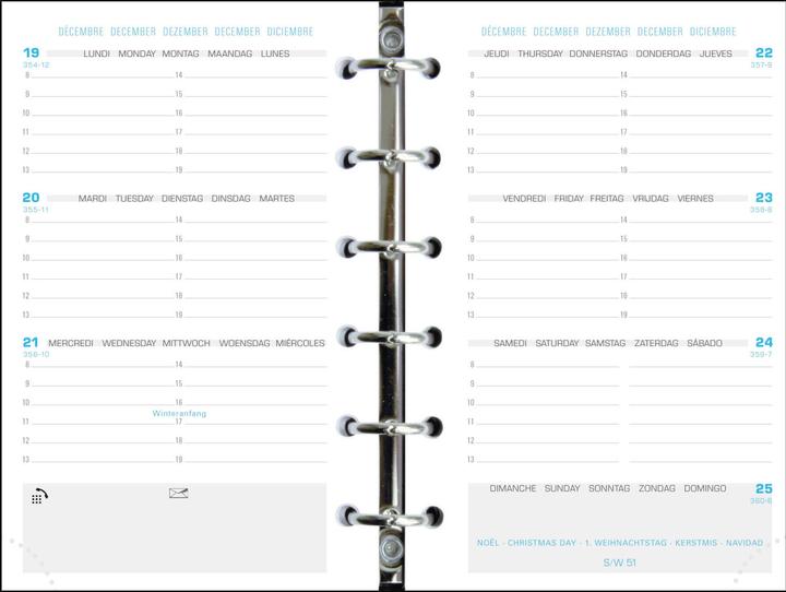 Actual product image Exacompta Agenda Exatime 14 SAD (Hardcover)