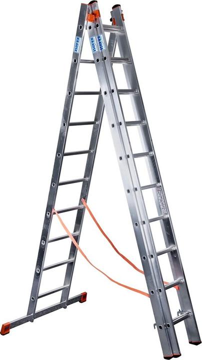 Actual product image Krause KRAU 129680 Tribilo Rungs Multipurpose Ladder Three-Piece 3x10 Rungs (Multi-purpose ladder, 4.90 cm)