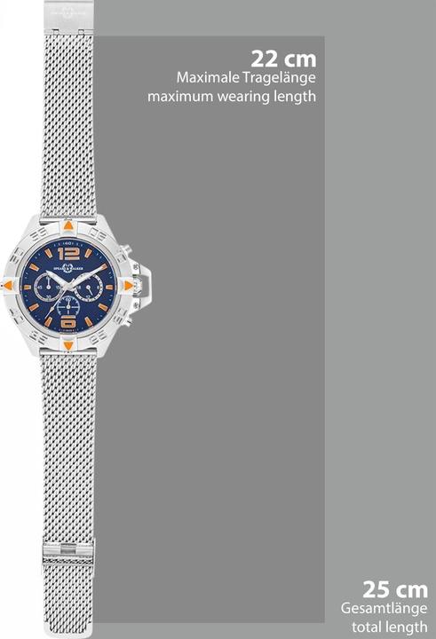 Produktbild Spears & Walker Quarzuhr Varus II Edelstahl Silber - 34084 (Chronograph, 49 mm)