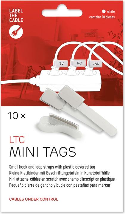 Actual product image Label-the-cable LTC Mini Velcro Cable Ties, pack of 10 (Velcro cable ties, 90 mm, 10 pcs.)