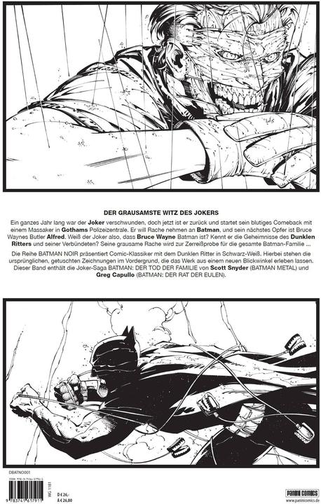 Image du produit Panini Batman Noir: Der Tod der Familie (Allemand, Greg Capullo, Scott Snyder, 2020)