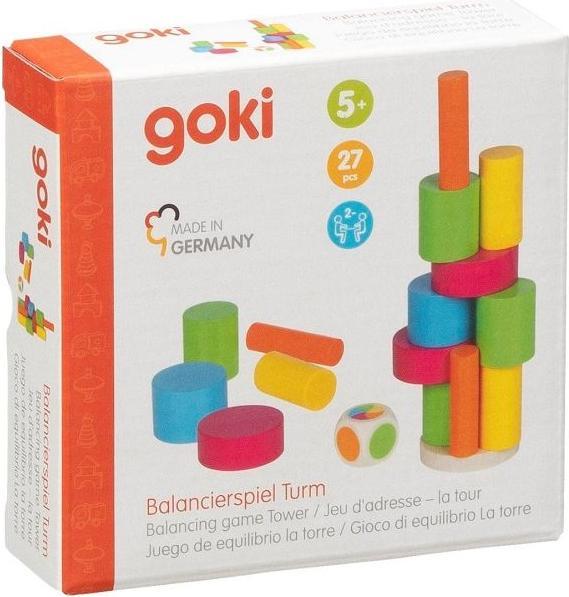 Actual product image Goki Balancing game tower (German, French, Italian, English)